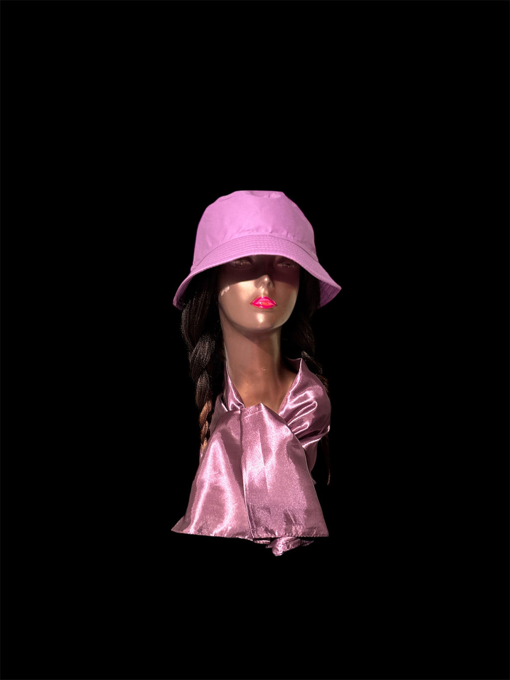 Purple Bucket Wig Hat